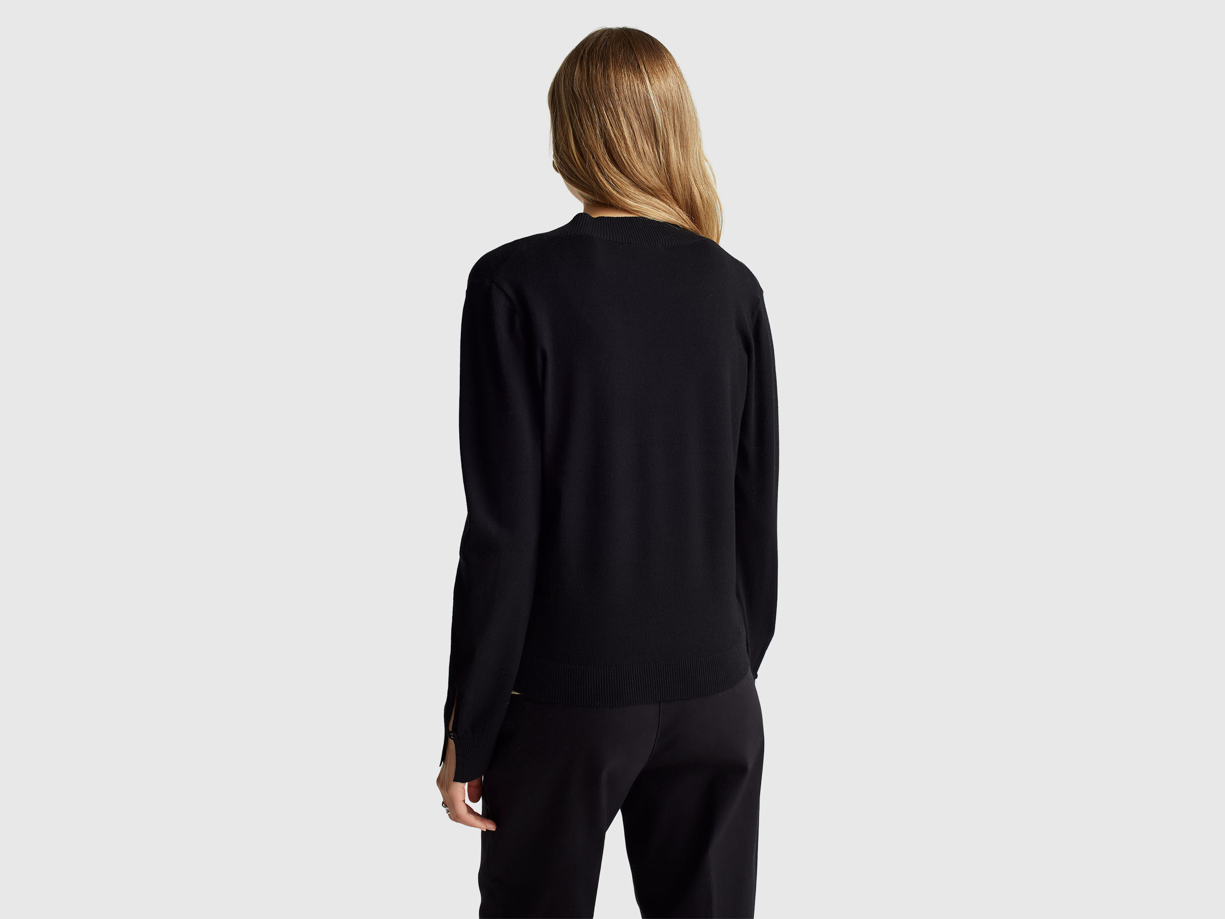 V NECK SWEATER L/S Damen image number 2